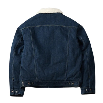The Flat Head 12.5oz. Boa-lined Denim Jacket