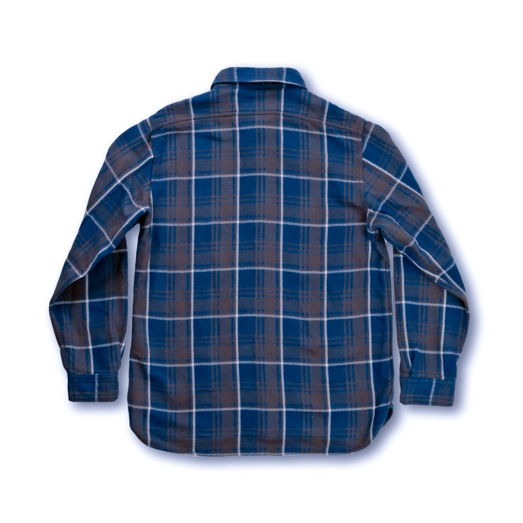 Fullcount Check Flannel Work Shirt (Blue)