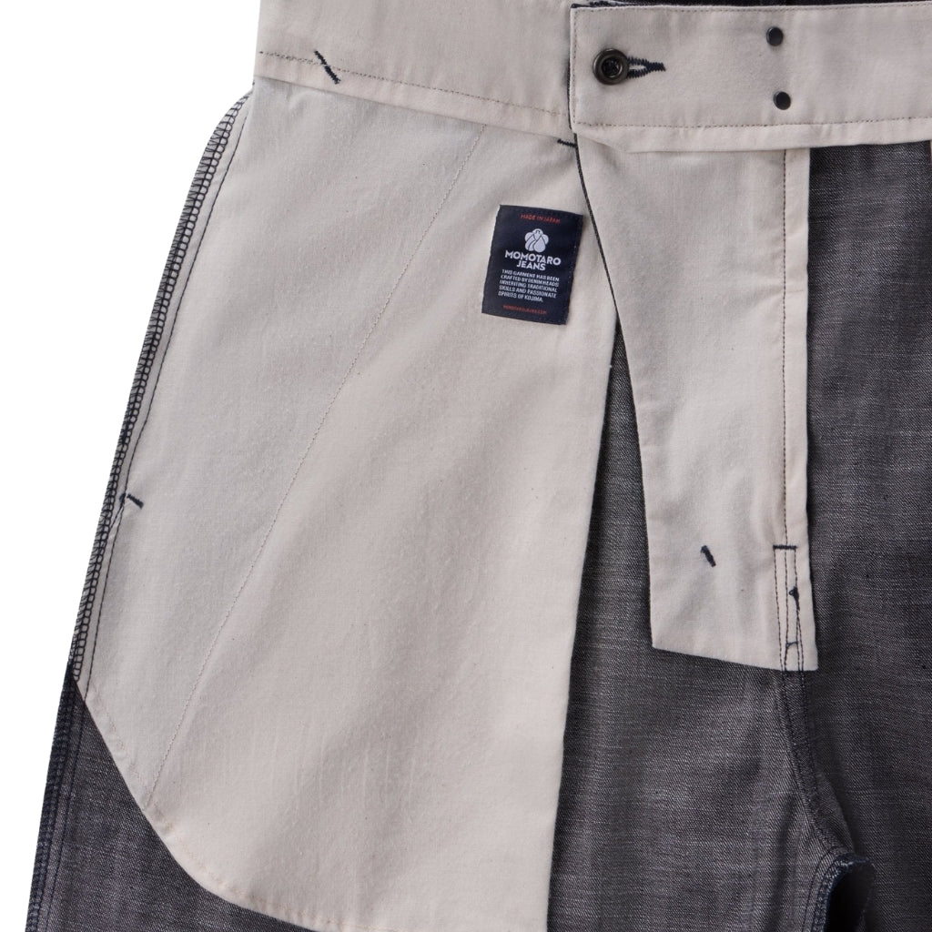 Momotaro Pleated 8oz. Selvedge Denim Shorts - Okayama Denim