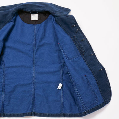 Soundman "Birmingham" Indigo Moleskin Ironworks Jacket