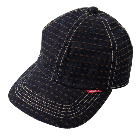 Studio D'Artisan "Kakishibu Sashiko" Denim Baseball Cap