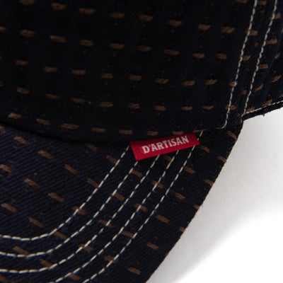 [Pre-Order] Studio D'Artisan "Kakishibu Sashiko" Denim Baseball Cap