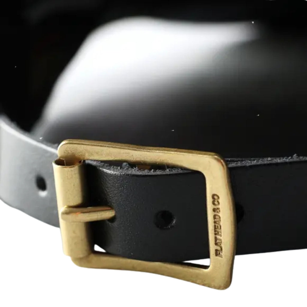 The Flat Head 12oz. Black Selvedge Denim Trucker Cap