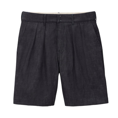 Momotaro Pleated 8oz. Selvedge Denim Shorts - Okayama Denim
