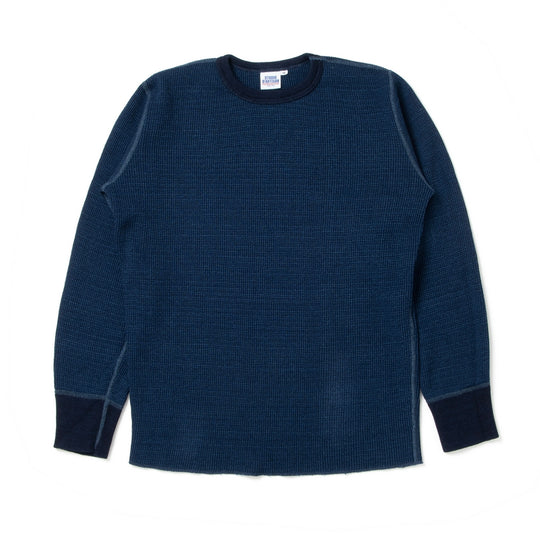 Studio D'Artisan L/S Indigo Dyed Heavy Thermal