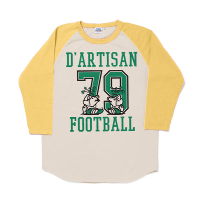 [Pre-Order] Studio D'Artisan "Football" Logo Print 3/4 Length Sleeve Tee