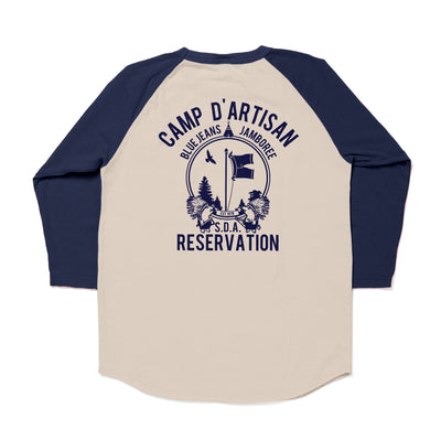 Studio D'Artisan "Reservation" Logo Print 3/4 Length Sleeve Tee