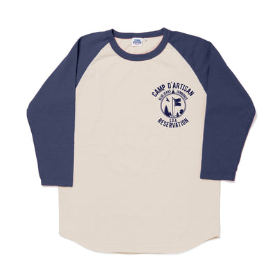Studio D'Artisan "Reservation" Logo Print 3/4 Length Sleeve Tee
