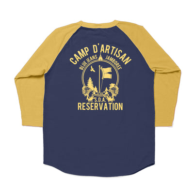 Studio D'Artisan "Reservation" Logo Print 3/4 Length Sleeve Tee