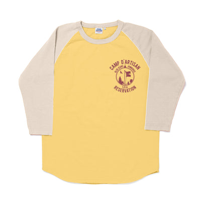 Studio D'Artisan "Reservation" Logo Print 3/4 Length Sleeve Tee