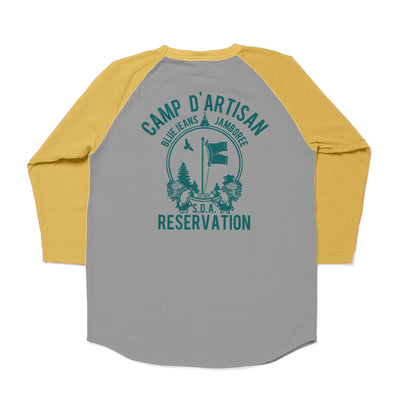Studio D'Artisan "Reservation" Logo Print 3/4 Length Sleeve Tee