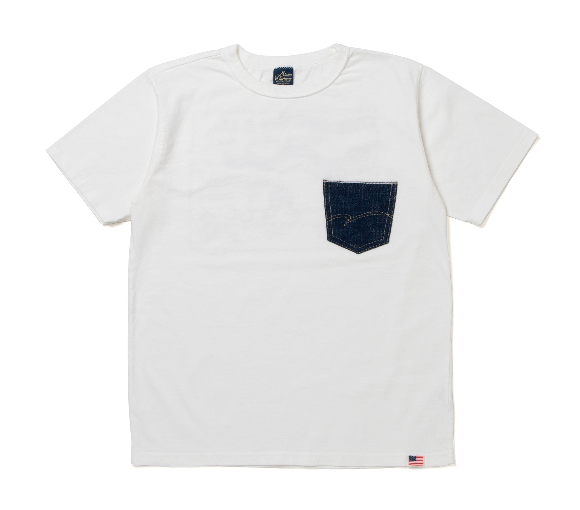 [Pre-Order] Studio D'Artisan Selvedge Denim Pocket Tee