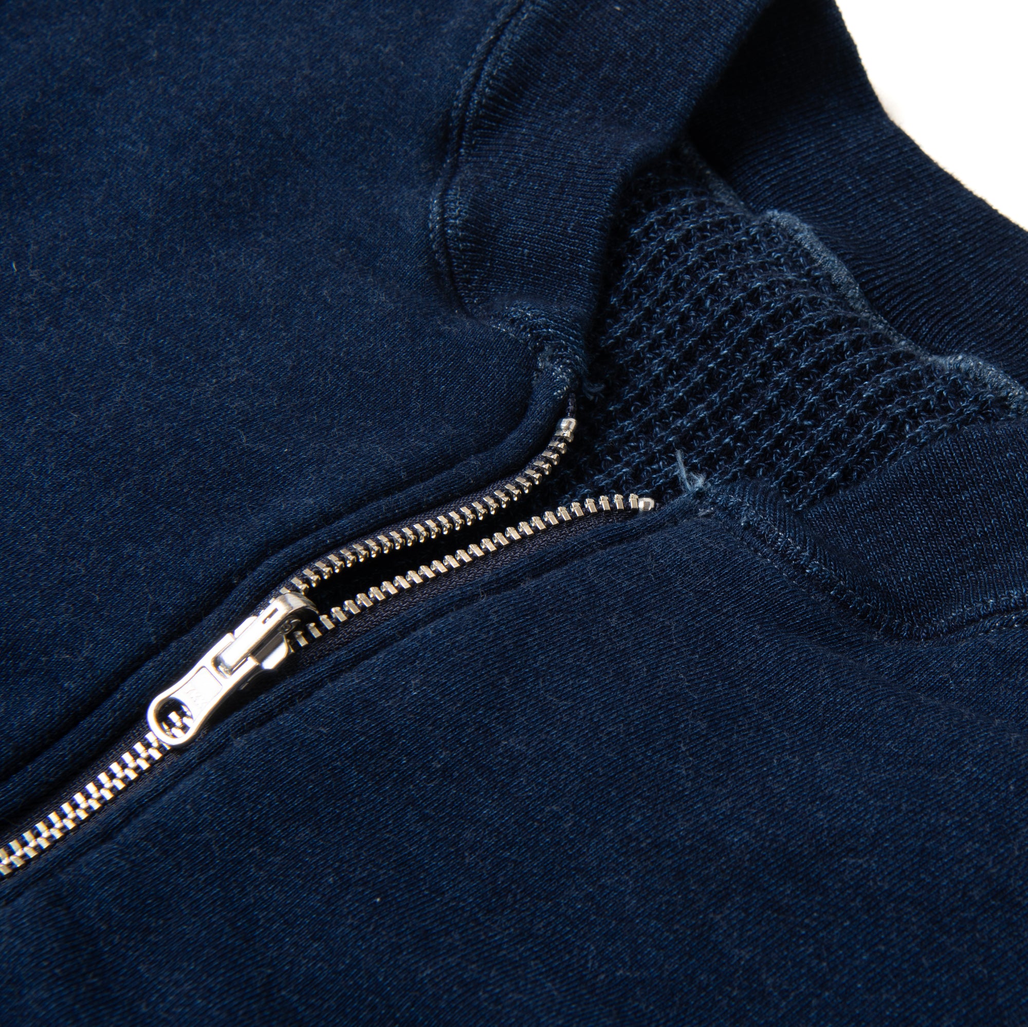Studio D'Artisan Reversible Indigo Dyed Heavy Thermal Track Jacket