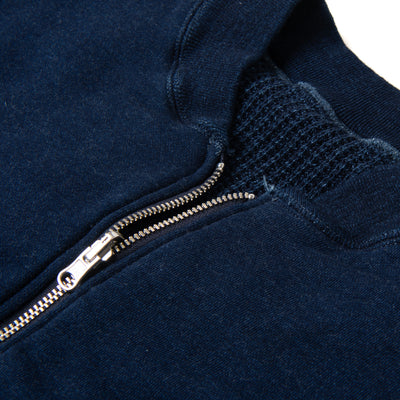 Studio D'Artisan Reversible Indigo Dyed Heavy Thermal Track Jacket