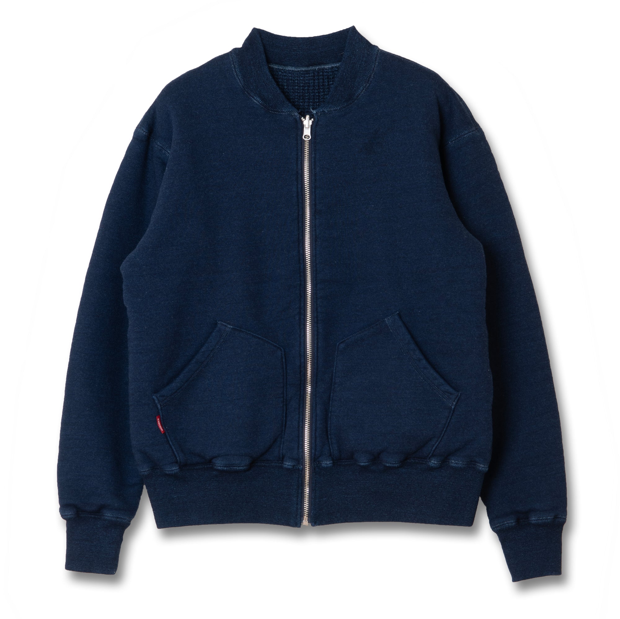 Studio D'Artisan Reversible Indigo Dyed Heavy Thermal Track Jacket