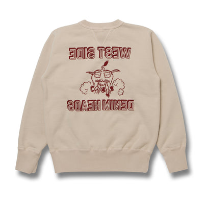 Studio D'Artisan "West Side Denim Heads" Logo Print Crewneck Sweatshirt