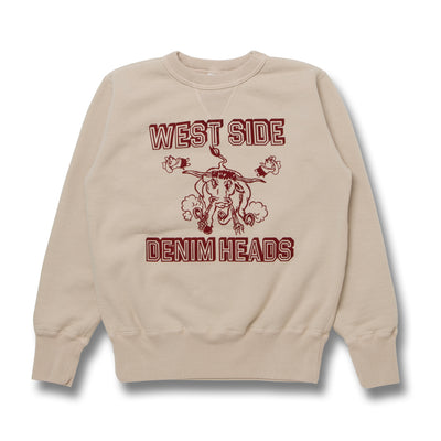 Studio D'Artisan "West Side Denim Heads" Logo Print Crewneck Sweatshirt
