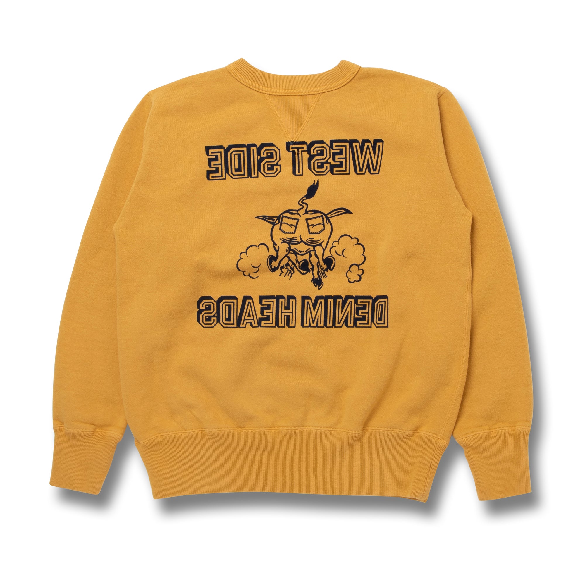 Studio D'Artisan "West Side Denim Heads" Logo Print Crewneck Sweatshirt