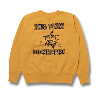 Studio D'Artisan "West Side Denim Heads" Logo Print Crewneck Sweatshirt