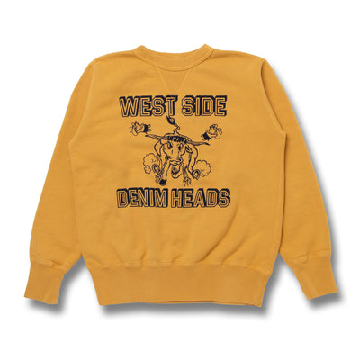 Studio D'Artisan "West Side Denim Heads" Logo Print Crewneck Sweatshirt