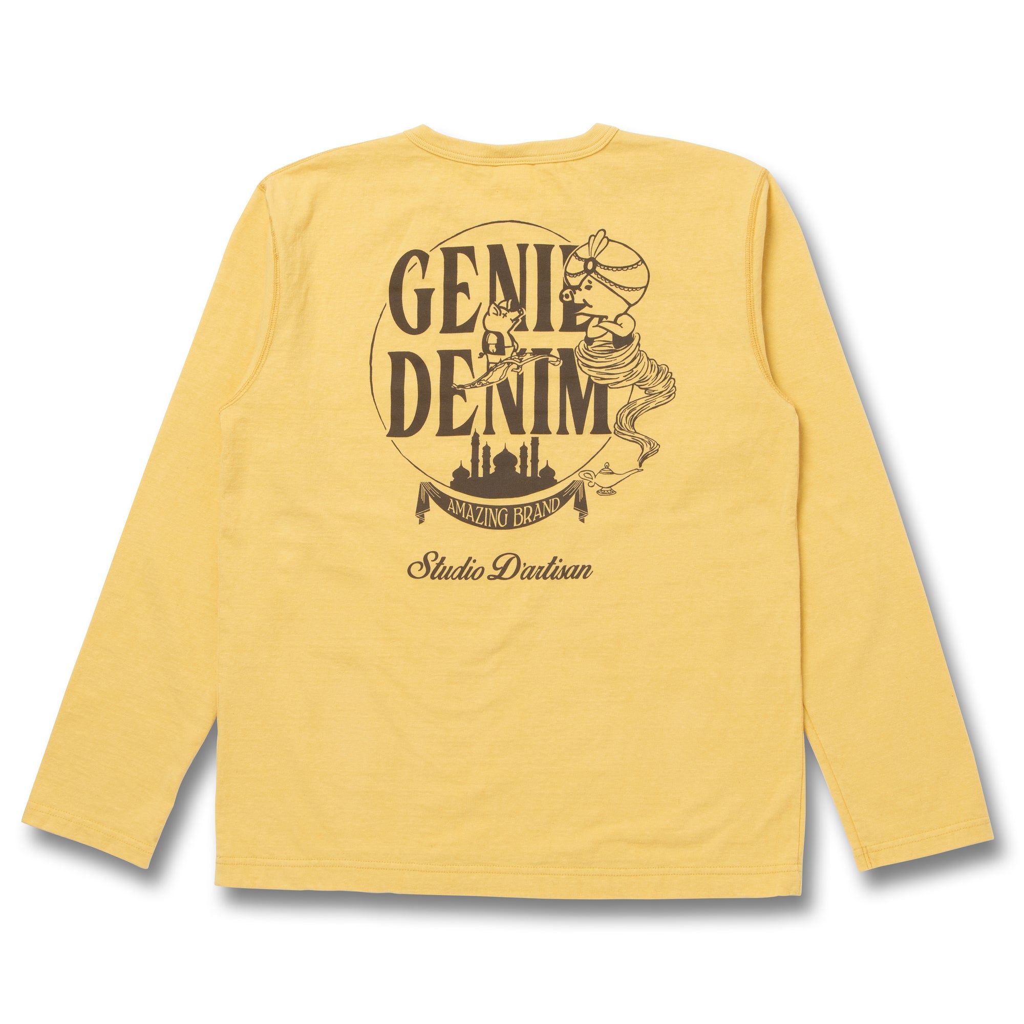 Studio D'Artisan "Genie Denim" Logo Print L/S Tee