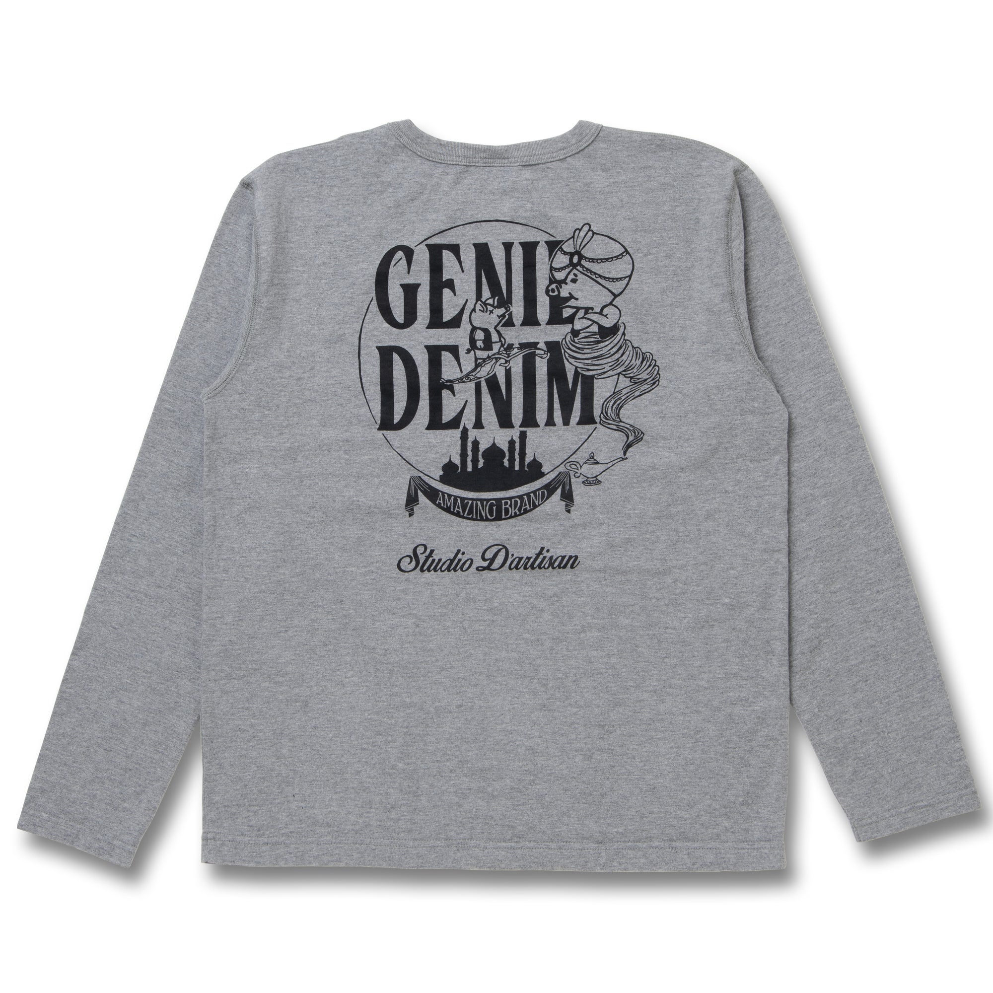 Studio D'Artisan "Genie Denim" Logo Print L/S Tee