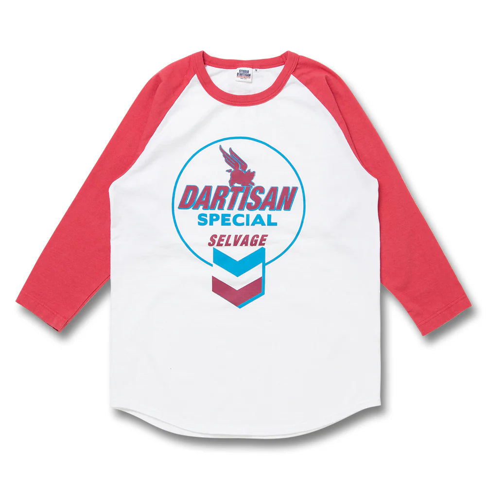 Studio D'Artisan "Gasoline" Logo Print 3/4 Length Sleeve Tee