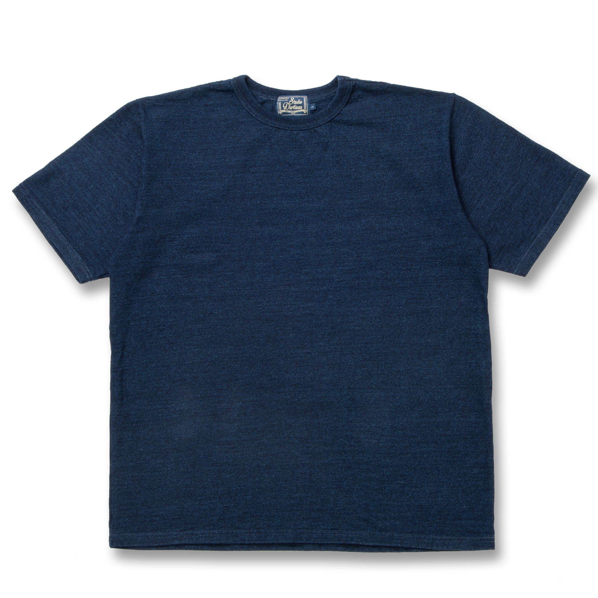 Studio D'Artisan Rope Dyed Indigo Tee - Okayama Denim