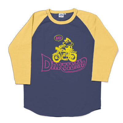 [Pre-Order] Studio D'Artisan "Bad Biker" Logo Print 3/4 Length Sleeve Tee