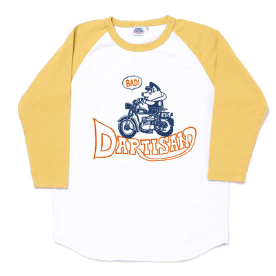 [Pre-Order] Studio D'Artisan "Bad Biker" Logo Print 3/4 Length Sleeve Tee
