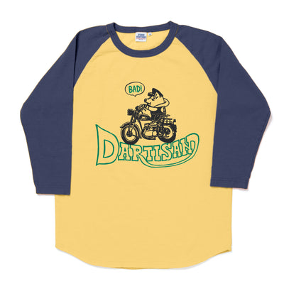 [Pre-Order] Studio D'Artisan "Bad Biker" Logo Print 3/4 Length Sleeve Tee