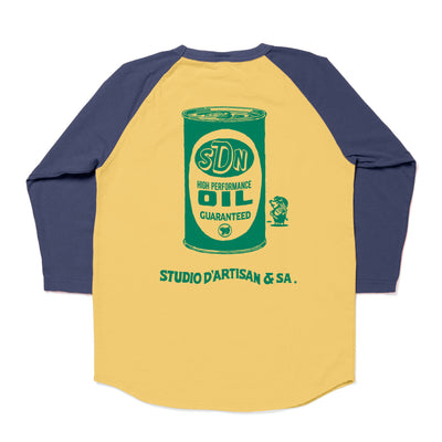 [Pre-Order] Studio D'Artisan "Speed Club" Logo Print 3/4 Length Sleeve Tee