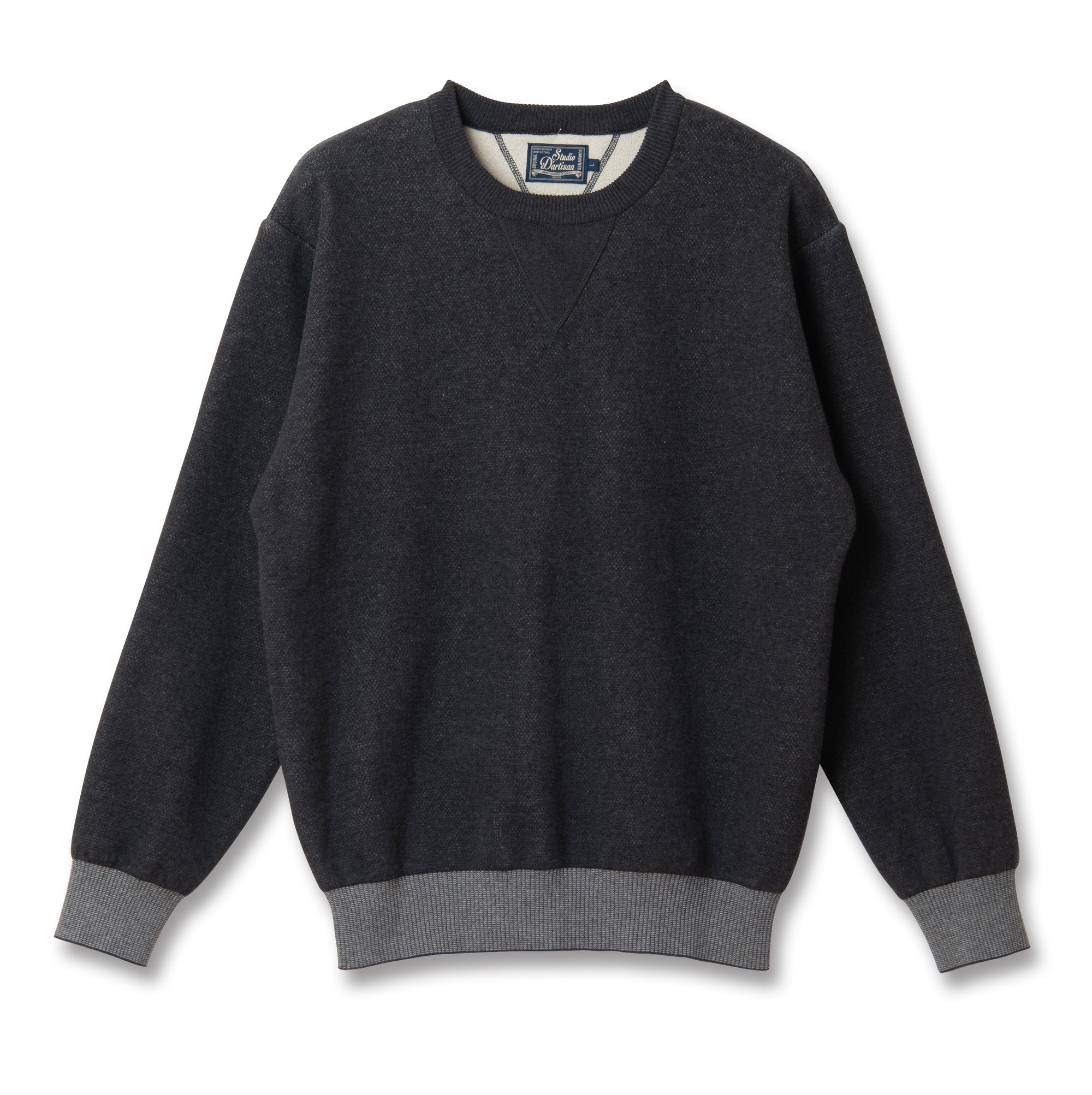 Studio D'Artisan Loopwheel Crewneck Sweatshirt (Black)