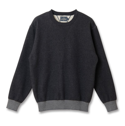 Studio D'Artisan Loopwheel Crewneck Sweatshirt (Black)