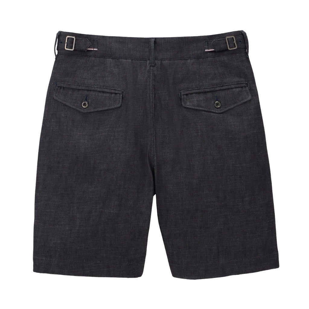 Momotaro Pleated 8oz. Selvedge Denim Shorts - Okayama Denim