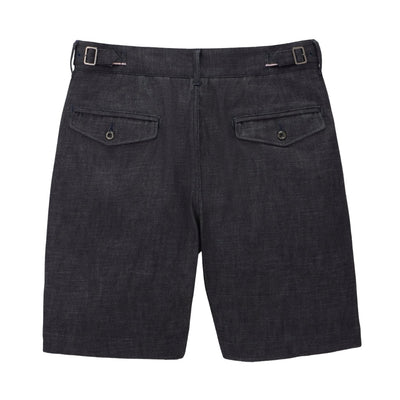 Momotaro Pleated 8oz. Selvedge Denim Shorts - Okayama Denim