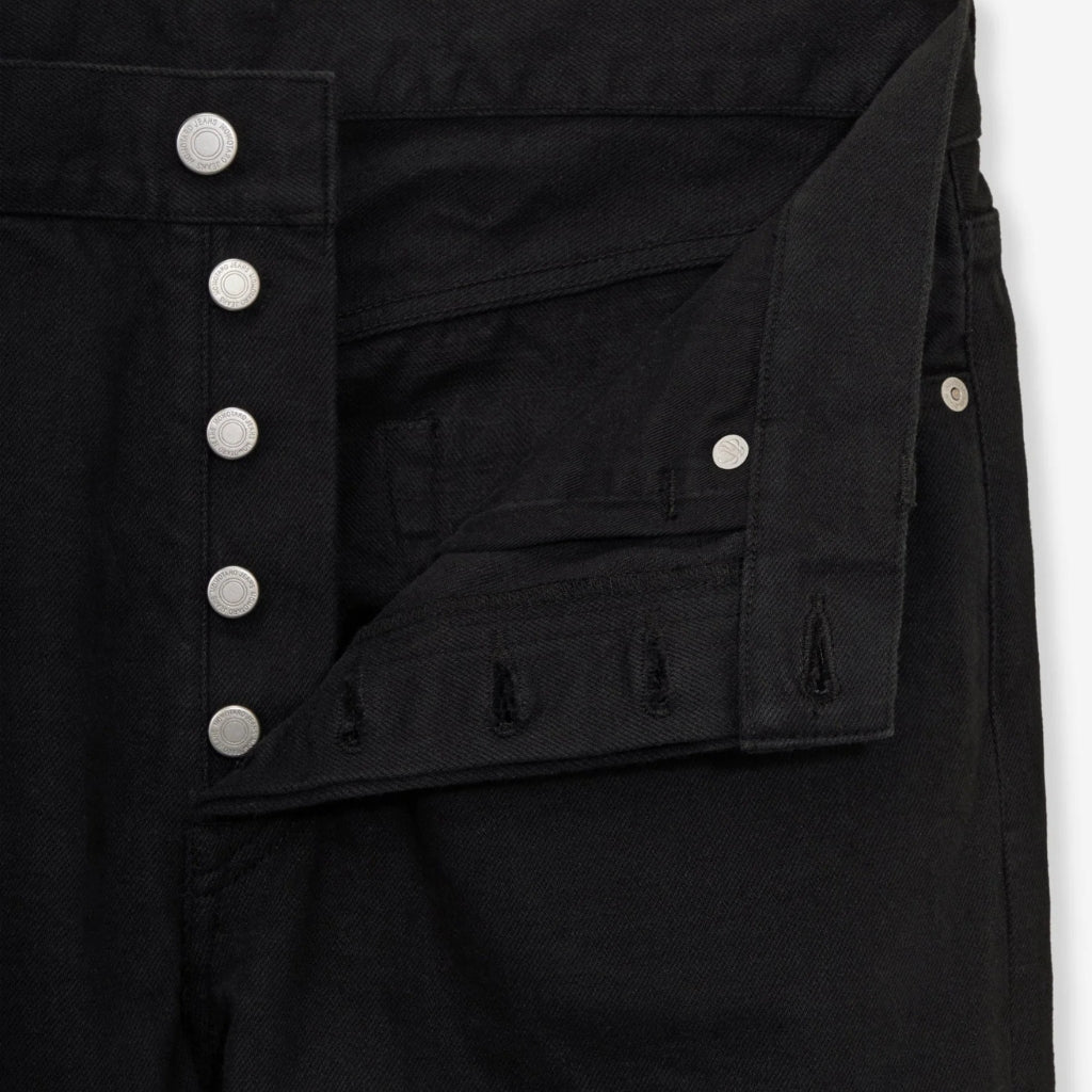 Momotaro "Kyoto Montsuki" Black Selvedge Jeans (Regular Straight)