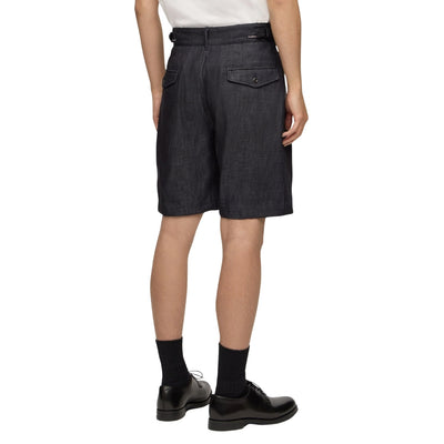 Momotaro Pleated 8oz. Selvedge Denim Shorts - Okayama Denim