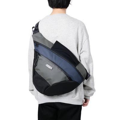 Master-piece "Slick" Wide Sling Bag - Okayama Denim