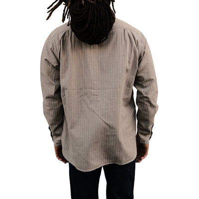 Fullcount Herringbone Pencil Stripe Pullover Shirt