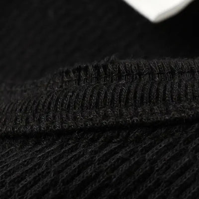 The Flat Head Honeycomb Thermal Henley (Black)