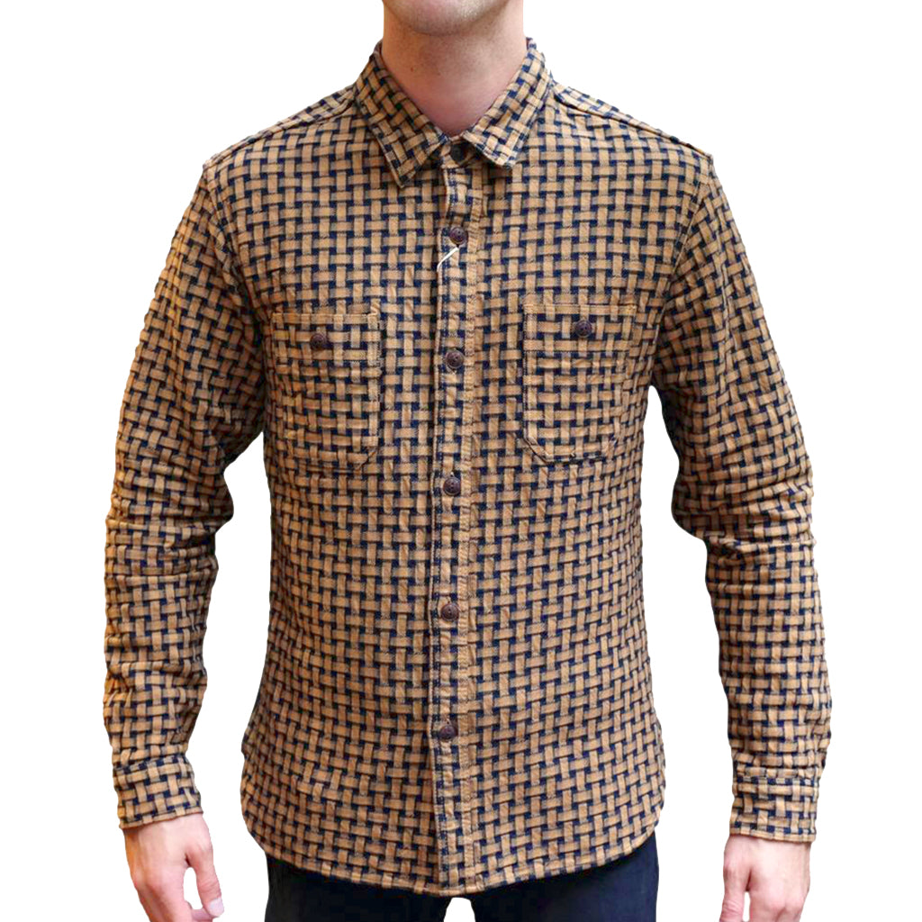 Studio D'Artisan Kakishibu Dyed "Ajiro Denim" Shirt