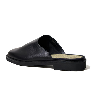 Liberato Tatami Mule Sandals (Black)