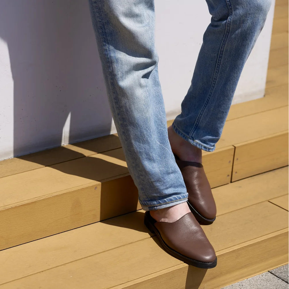 Liberato Tatami Mule Sandals (Dark Brown)
