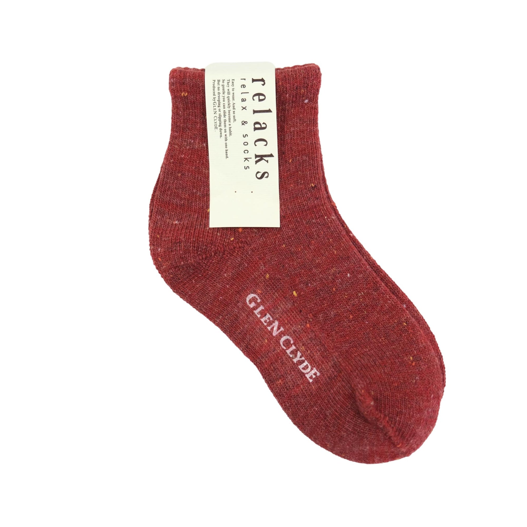 Chup Socks "Relacks" Grain Nep (Red)