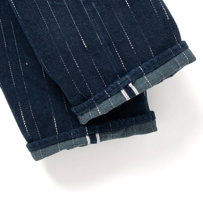 Studio D'Artisan Indigo "Rain" Kasuri Selvedge Jeans (Tapered)