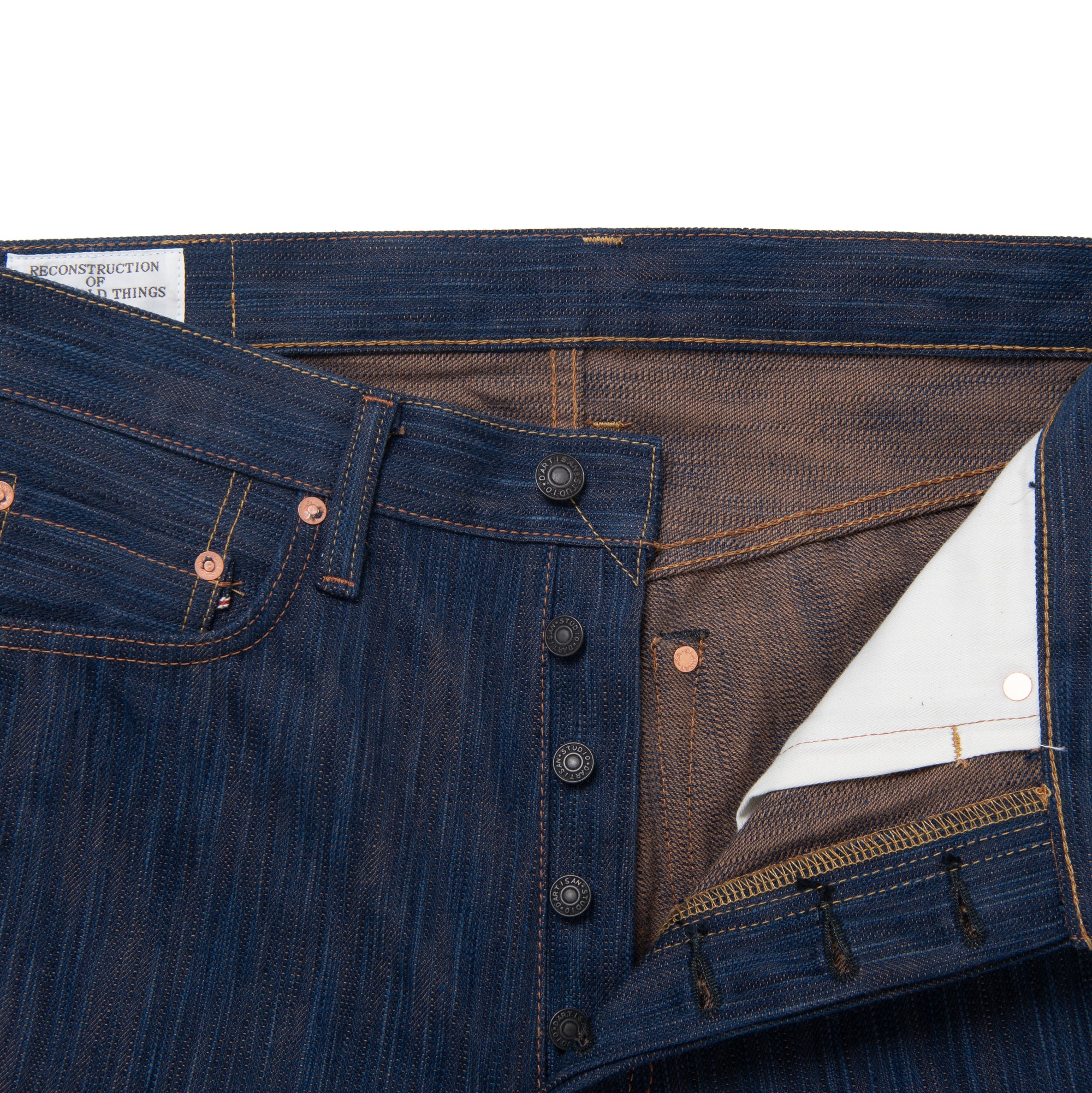 Studio D'Artisan "Awa Sho-Ai Kakishibu" Selvedge Jeans (Regular Straight)