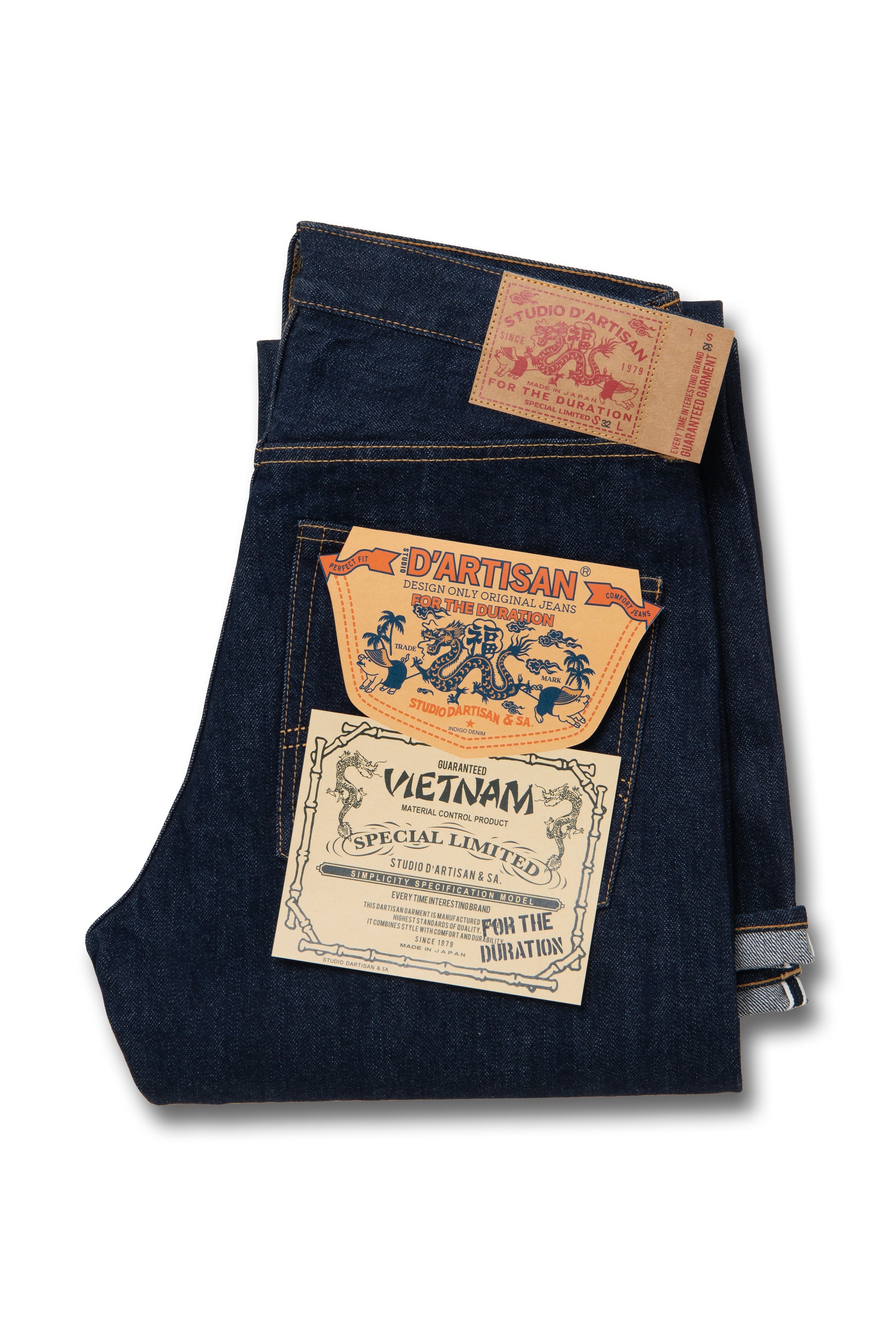 Studio D'Artisan "Vietnam War" Selvedge Jeans (Classic Straight)