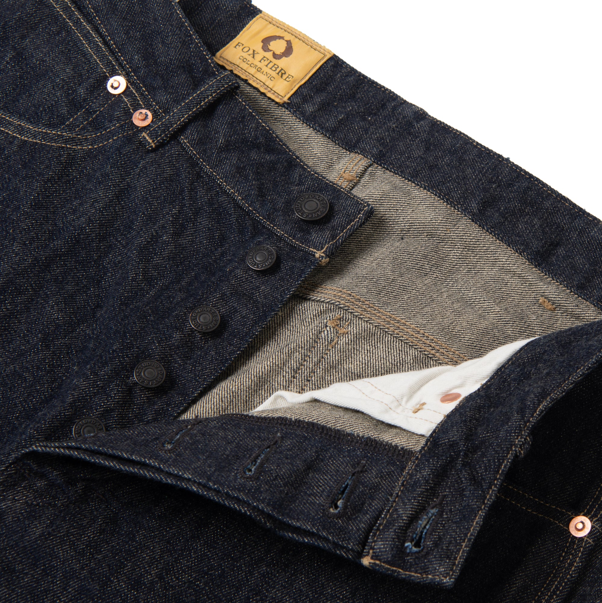 Studio D'Artisan "Fox Cotton" Denim Painter Pants