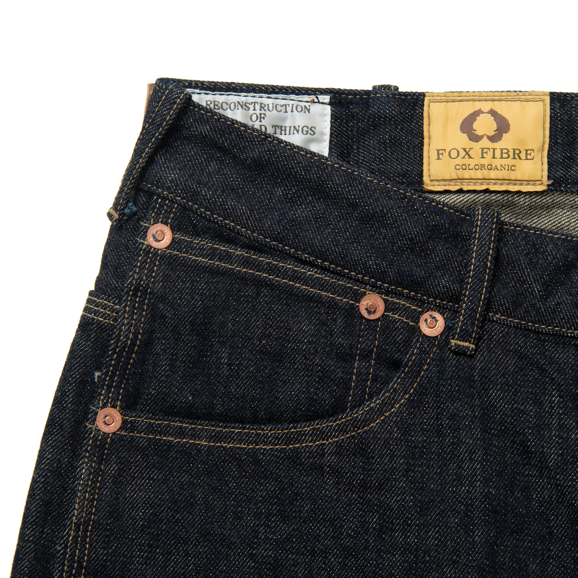 Studio D'Artisan "Fox Cotton" Denim Painter Pants